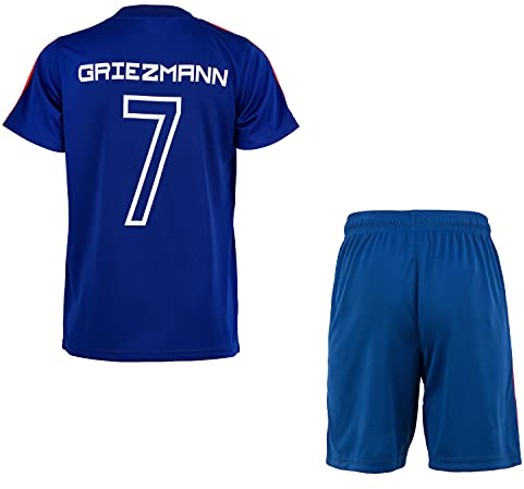 Equipe de France de Football Ensemble Maillot Short FFF Antoine Griezmann - Collection Officielle Taille 12 Ans