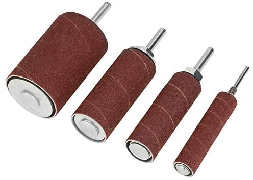 Schleiftrommel-Set aus Gummi, Schleiftrommel-Set, 20 Stück, Schleiftrommel-Set, Schleifhülsen mit Etui für Heimwerker, Tischlerei, Arbeit