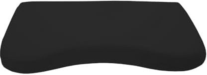 Dukal | Bezug für Schlaraffia Flat Geltex Kissen | 35 x 70 cm | aus hochwertigem DOPPEL-Jersey | 100% Baumwolle | Farbe: schwarz