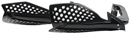 1 Paar Motorrad Handguards,MoreChioce Windschutz Motorrad Handschützer Lenker Griffschutz Schild Universal Handprotektoren Motocross Handprotektor Motorrad Zubehör,Schwarz