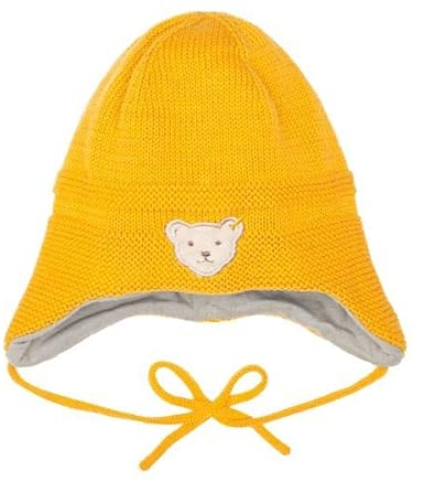Steiff Unisex Baby Mütze ohne Bommel Hat, Sunflower, 39
