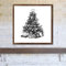 FoDuoDuo Vintage-Weihnachtsbaum-Schild, inspirierende Wandkunst, Wohnzimmer, Bauernhaus-Schild, Holzrahmen, 30,5 x 30,5 cm