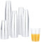 JMIATRY 120 Pcs Clear Plastic Cups, 300ml Reusable Plastic Glasses, Shatterproof Plastic Cocktail Glasses Plastic Tumblers for Cocktail Champagne Beer Martini Soda Dessert