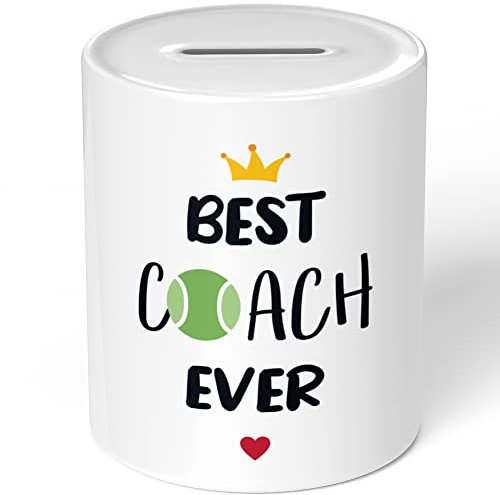 JUNIWORDS Spardose Sparbüchse, Best Tennis Coach Ever (1006436)
