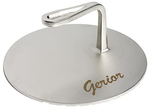 Spülmaschinenfeste Speckpresse – aus gegossenem Edelstahl, Grill, Bratpfanne, Bratpfannenpresse für Fleisch, Smash-Burger, Lebensmittel – 21,6 cm