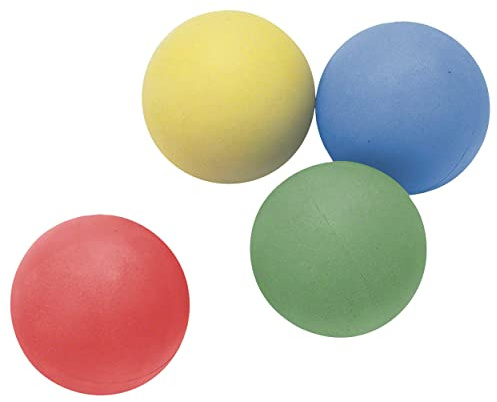 Sport-Tec Moosgummiball 4er Set, Ø 62 mm, griffige Wurf- und Fangbälle | 4 farbenfrohe Spielbälle mit griffiger Oberfläche – leicht, handlich und ideal für Kinderhände sowie Koordinationsübungen.