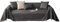 VanderHOME Sofa überzug Möbel Abdeckung für Verschütten Sofabezug Wasserabweisend Antirutsch Sofa Abdeckung Stretch Sofa Protector Sofaüberwurf Schutz vor Haustier Katze Hunde210*340cm-Grau