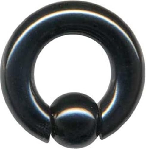 Generisch XL XXL 3-8mm Klemmkugel-Ring Chirurgen-Stahl 316L Edelstahl für Nase, Ohr, Intim, Brust - BCR Piercing Segment-Ring Ball-Closure