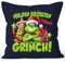 MoonWorks® Kissenbezug Grinch Weihnachten Mann Frau Paar mit Namen personalisierbar Geschenk lustig Weihnachtsmuffel Grinch Navy Standard