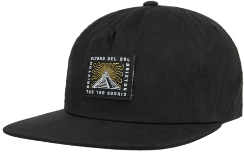 Brixton Ciudad Del Sol MP Cap Basecap Baseballcap Flat Brim (One Size - schwarz)