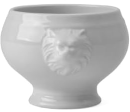 Holst Porzellan LK 030 SO Lot de 6 terrines en porcelaine 0,35 L Blanc/Gris 14 x 9,5 x 8,5 cm