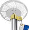 Flag Pole Light Solar Powered - 248 LED Solar Flag Light for Flag Pole, Adjustable 2 Lighting Mode, Light Up American Flag Outdoor with Solar Flag Pole Light from Dusk to Dawn for 12 Hours Black