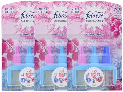 3x Febreze 3Volution Duftstecker Nachfüller je 20ml Winterzauber Lufterfrischer