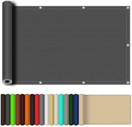 Filet d'ombrage Bache pour Pergola 250 x 340 cm, Protection Solaire, Coupe-Vent, Tissu PES, Imperméable, Tissu d'ombrage Filet Anti Chaleur, pour Terrasse Jardin, Gris Foncé
