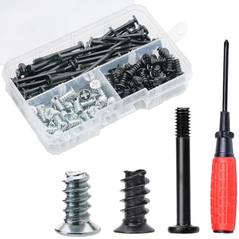 Nivithi 150 PCS Computer Screws PC Fan Screws Kit,PC Case Fan Screws Computer Screws Assortment Kit 35mm und 10mm,Case Fan Mount Screws Long Short Screws Kit