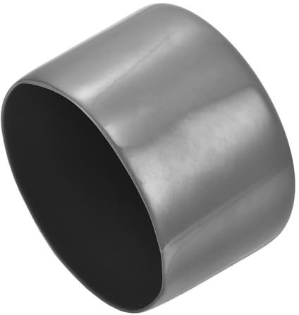 sourcing map 8pcs Rubber End Caps 80mm ID Vinyl Round End Cap Cover Screw Thread Protectors Dark Grey