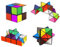2 in 1 Zauberwürfel Infinity, Zauberwürfel,Mehrfarbig Zauberwürfel Set,für Kinder und Erwachsene, Haltbarer Puzzlewürfel für Kinder und Erwachsene
