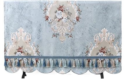 WLTYSM Tv-Abdeckungen FüR DraußEn Stoff LCD TV Abdeckung Staubschutz 55-Zoll 65 Desktop hängende Universal TV Schrank Tischdecke Abdeckung Handtuch AußEn Tv-SchutzgehäUse(Light Green,40)