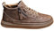 Scarpe da trekking da uomo in finta pelle resistente all'usura, antiscivolo, fondo morbido elasticizzato, scarpe da trekking alte con cerniera laterale, comode scarpe da trekking dalla vestibilità