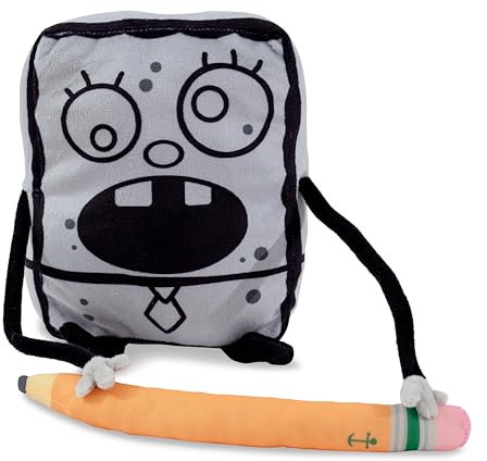 Nickelodeon Spongebob Schwammkopf DoodleBob 25,4 cm Sammler-Plüschtier, großes weiches Stofftier