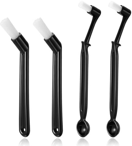 Reinigungsbürste für Kaffeemaschinen 4 Pcs, Kaffeemühle Reinigungsbürste mit Winkel für Weg von heißem Wasser Espresso Maschine Reinigungsbürstes für Haus und Büro (4 Stücke)