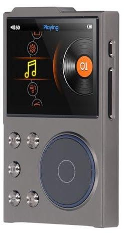 HiFi MP3 Player, 5.3 Lossless DSD FLAC Player, Portable Music Player, Supports Up to 256GB, 2.4 Inch HD Screen with APT X, DSD and High Res Audio, For Home and Car Use