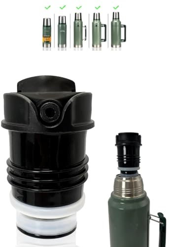 Tapon mate system para termos Stanley - precision perfecta para mate - Lid-Er by YAYA Market - mate stanley. (Compatible con 473 ML, 750 ML, 1L, 1.4L, 1.9L) Pico Cebador Stanley