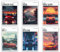 NebulaNova JDM Auto Posters Japanische Sportwagen Leinwanddrucke Klassischer Supersportwagen Wandkunst für Jungen Zuhause Schlafzimmer Büro Wohnheim Dekoration (6 Stück 20 x 30 cm Ungerahmt)