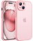 TOCOL für iPhone 15 Hülle, Vollständiger Kameraschutz Stoßfest Kratzfest Handyhülle für iPhone 15 Case, Rosa
