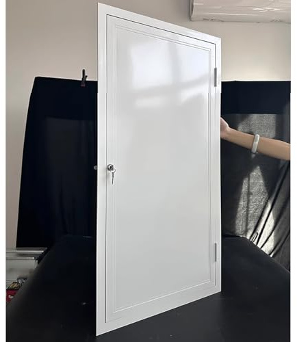 Innovz Starkes Aluminium Zugangsklappe mit Schloss, Verdeckte Wartungsklappe Revisionsdeckel für Sanitär, Elektro, Alarm, Heizung, Trockenbau Lochabdeckung Revisionstür(WxH(45x70cm))
