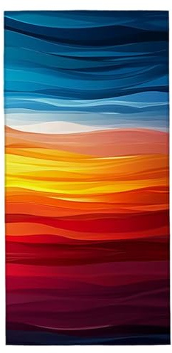 Strandtuch XXL 100x220 cm Mikrofaser Strandtuch Bunt Saunatuch Schnelltrocknend Badehandtuch Groß Microfaser Handtuch Fitnessstudio Sauna Zubehör Leichte Sandfrei Strandhandtuch für Schwimmen J-31