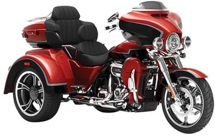 Für D&avidson CVO Tri Glide 2021 Dreirad-Motorrad-Modellspielzeug-Sammlung Offroad-Spielzeugauto 1:12