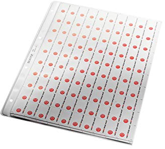 LEITZ Prospekthülle 4700/4720, DIN A4, oben offen, 100 Stück genarbt, transparent, Papiereinlage 4720