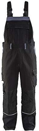 Blaklader 28611516 ANTI-FLAMMEN-LATZHOSE, Schwarz/ Grau, grootte C156