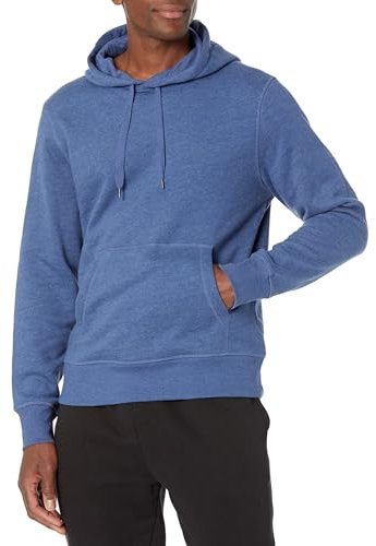 Amazon Essentials Men's Pullover Sweatshirt Hoodie, Big & Tall Options Available, Blue Heather, XXL