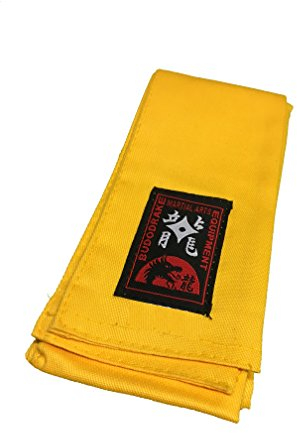 Budodrake Kung-Fu Schärpe Baumwolle gelb