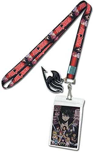 Great Eastern Fairy Tail Natsu & Zeref Lanyard, Schlüsselband mit Ausweishalter