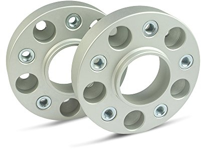 SCC Spurverbreiterung 13109BES - Buchse silber eloxiert - LK: 112/5 NLB: 57,1 GEW: M14x1,5 - 30mm - 2 Stück