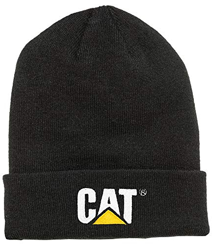 Caterpillar Herren Markenzeichen Beanie-Mütze, Schwarz, Einheitsgröße