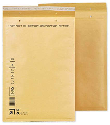 200 Luftpolsterumschläge 240 x 350 mm | Luftpolstertasche F6 | braune Versandtasche DIN A4+ | verschiedene Mengen wählbar