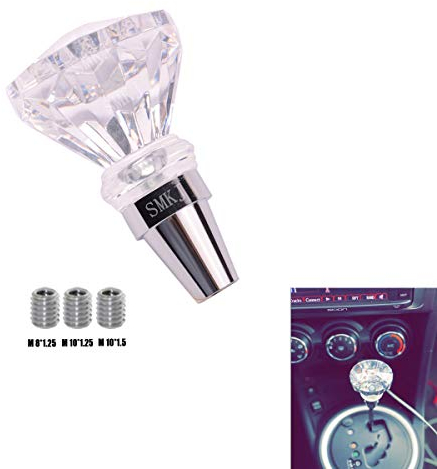 SMKJ Crystal Diamond Style Schaltknäufe Manueller Schaltknauf Schaltknüppel Shifter Knob für die meisten Getriebefahrzeuge