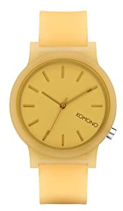 KOMONO Mono Unisex Japanese Quartz Analogue Watch with Silicone Strap
