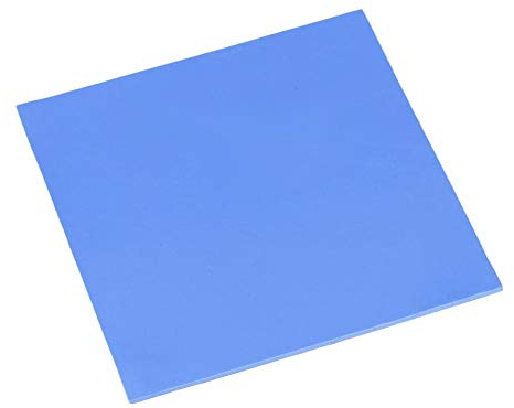 Tihebeyan Tampon Thermique pour CPU 100x100x2.0mm, Plaquettes D'isolation Silicone à Conductivité Thermique Efficace avec conductivité Thermique en Feuille De Conductivité Thermique en Silicium(Bleu)
