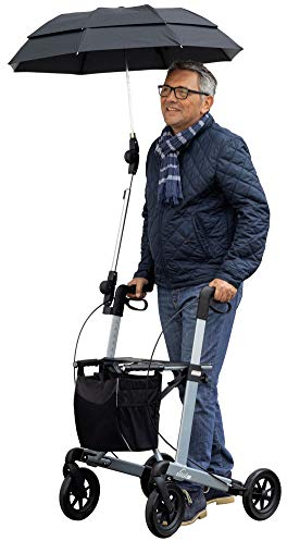 Regenschirm für Russka Rollator Vital beige-kariert