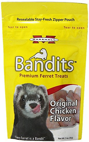 Marshall Pet Products Bandits Premium Ferret Treats. 6pk x 3oz.