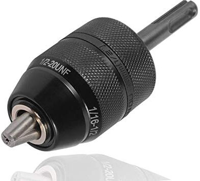 Bestgle Mandril sin Llaves Portabrocas 2-13 mm para Taladro SDS a Cierre Rapido con Adaptador SDS Todo el Metal, Portabrocas Desmontable sin Llave