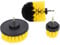 3PCS Power Scrubber Drill Brush,Electric Drill Cleaning brush Kit for Bathroom Kitchen Toilet Bathtub Tire Surfaces，Efficient Nylon Cleaning Brush Head Set (yellow)