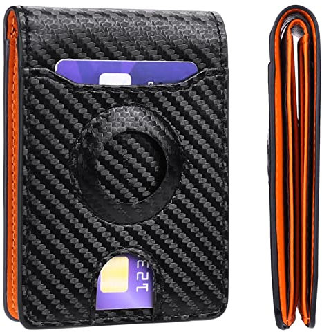 GOIACII Portefeuille Homme Pince à Billets, Portefeuille pour Homme avec RFID Blocage, Classique Mince Porte Feuille Porte-Cartes de crédit