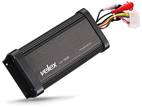 Amplificador Bluetooth a prueba de agua 4 canales Clase D 300 W Amp Estéreo puenteable en barcos UTV Carritos de golf y motocicletas