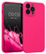 kwmobile Slim Case kompatibel mit Apple iPhone 13 Pro Max Hülle - Handyhülle aus Silikon in Neon Pink